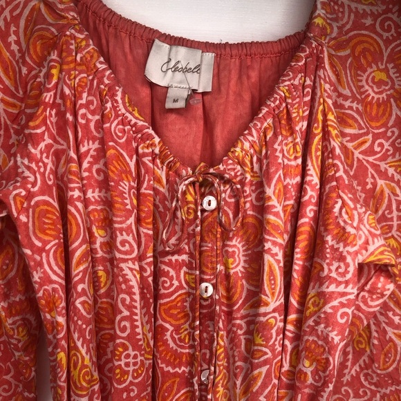 CLEOBELLA Grace Mini Dress in Bloom Block Print Coral Romantic Pastel Size Small - Picture 8 of 12